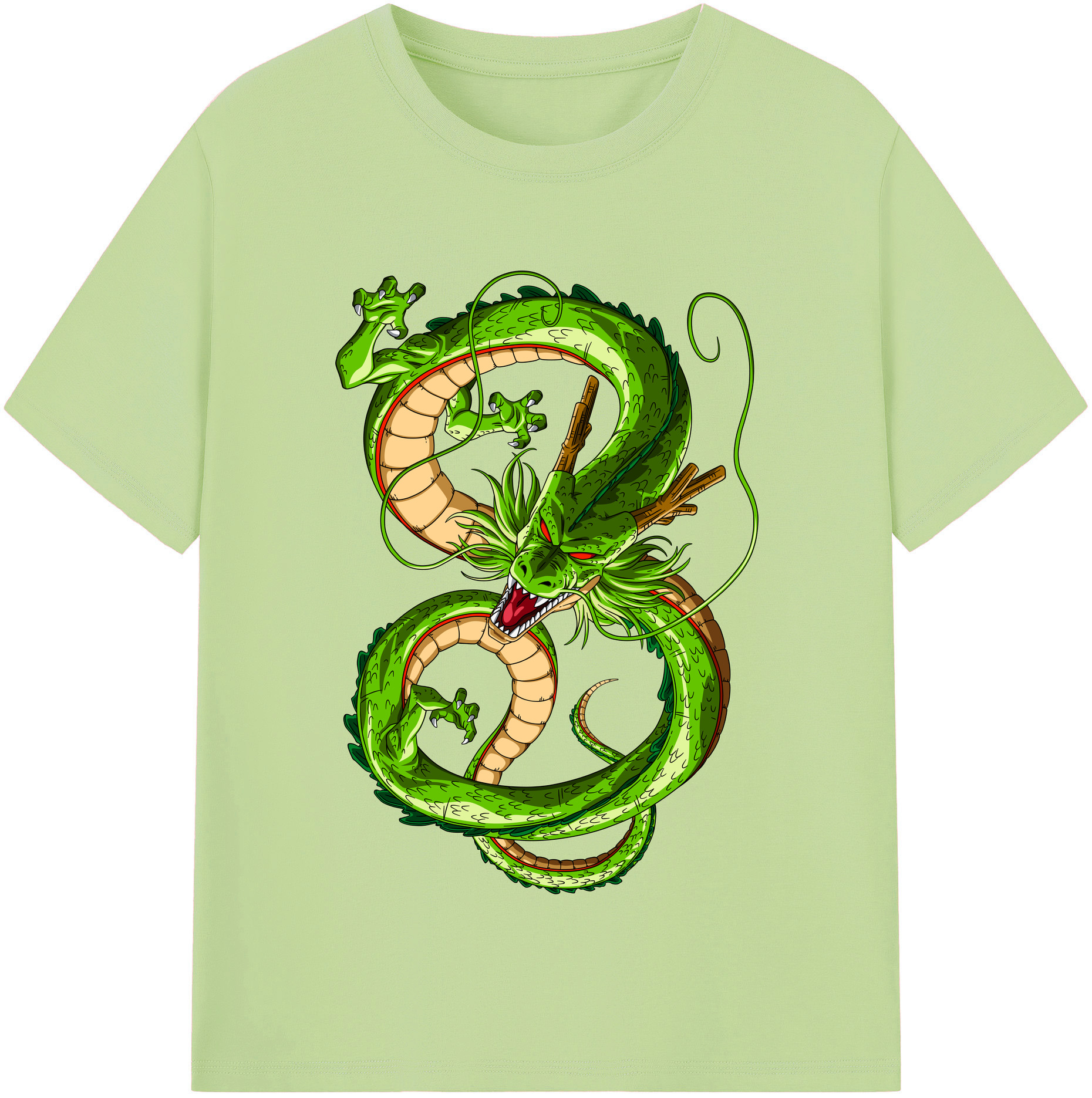 （画像用） ドラゴンボール 神龍 シェンロン DRAGON BALL Shenron 綿100％半袖Tシャツ（フロントプリント）